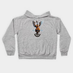 Wonderful elegant violin with wings. Kids Hoodie